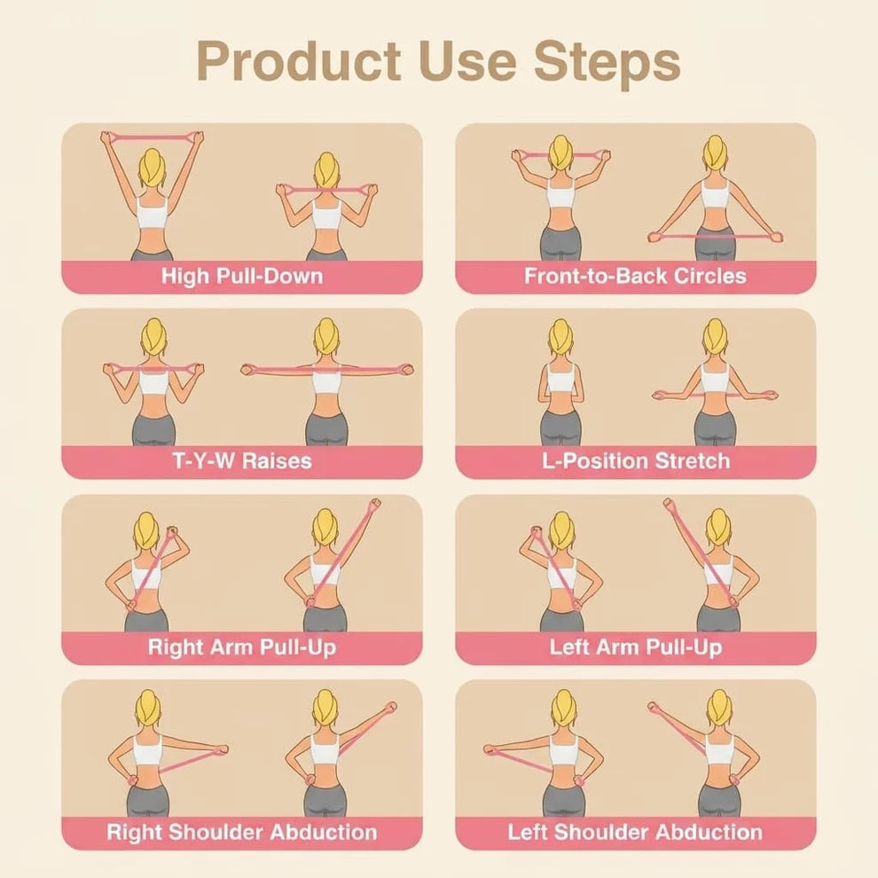 Figure 8 Workout Resistance Band for Yoga (Pack of 2)